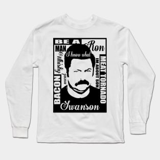 Ron Swanson parks and rec Long Sleeve T-Shirt